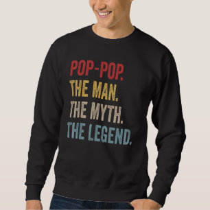 Moletom Homens Pop Pop O Homem O Mito A Lenda Para Avô