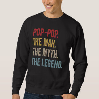 Moletom Homens Pop Pop O Homem O Mito A Lenda Para Avô