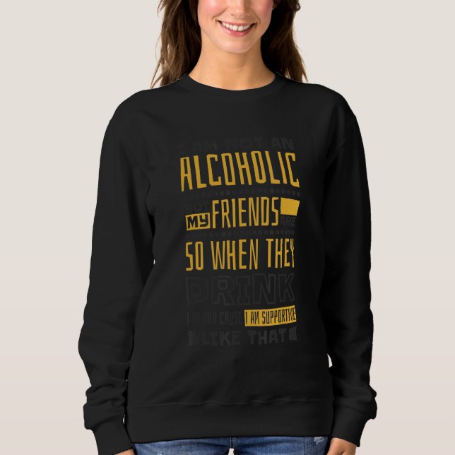 Moletom Homens que Bebem Álcool, Vinho e Cerveja 1 (Frente)