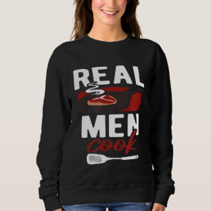 Moletom Homens Reais Cozinham Homem Chef Comida Carne Coz