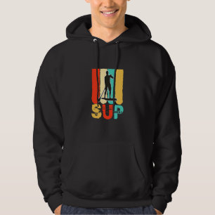 Moletom Homens Sup Se Levantam Para Amarrar Os Surfistas