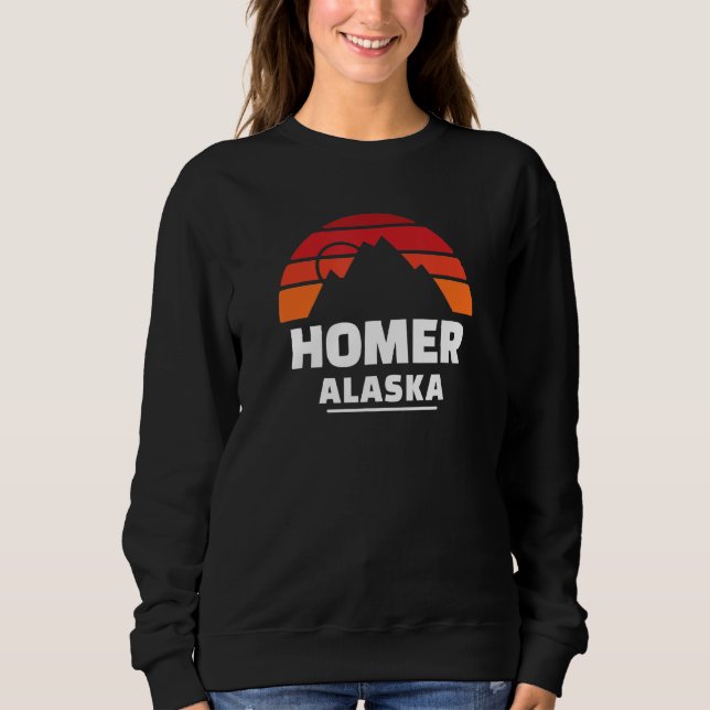 Moletom Homer Alaska Mountain Sunset (Frente)
