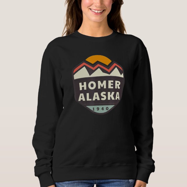 Moletom Homer Alaska Mountain Sunset 1 (Frente)