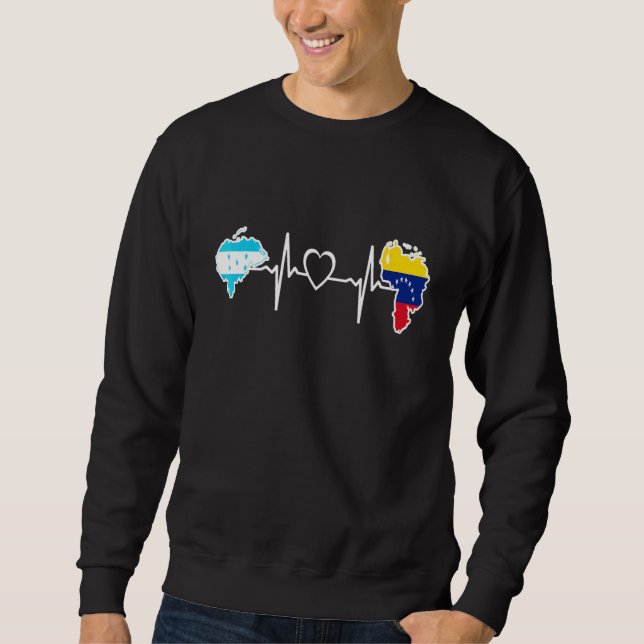 Moletom Honduras Venezuela Flag Honduran Venezuelan Heartb (Frente)