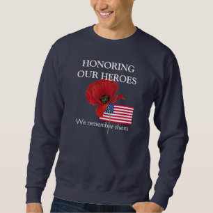 Moletom HONORANDO Patriótico OS NOSSOS HERÓIS Veteranos