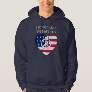 Moletom Honra Nossos Veteranos T-Shirt Bonita com um sinal