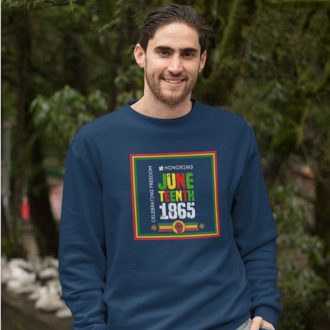 Moletom Honrando 18 de junho de 1865 - Celebrando a Liberd (Criador carregado)