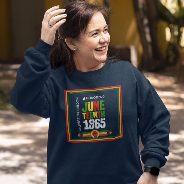 Moletom Honrando 18 de junho de 1865 - Celebrando a Liberd (Criador carregado)