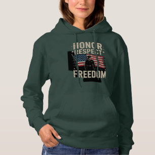 Moletom Honrando Heroes Veteran Day Design Patriótico
