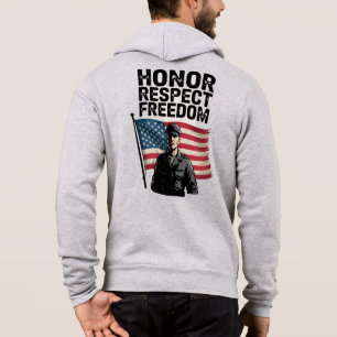 Moletom Honrando Heroes Veteran Day Design Patriótico