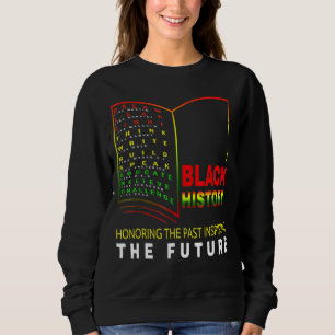 Moletom Honrando o passado inspirador Futuro Hist Negro Af