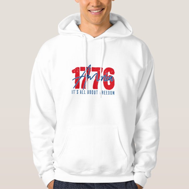 Moletom Hoodie 1776 - Declaration of Freedom (Frente)