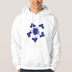 Moletom Hoodie abstrato Blue Splash