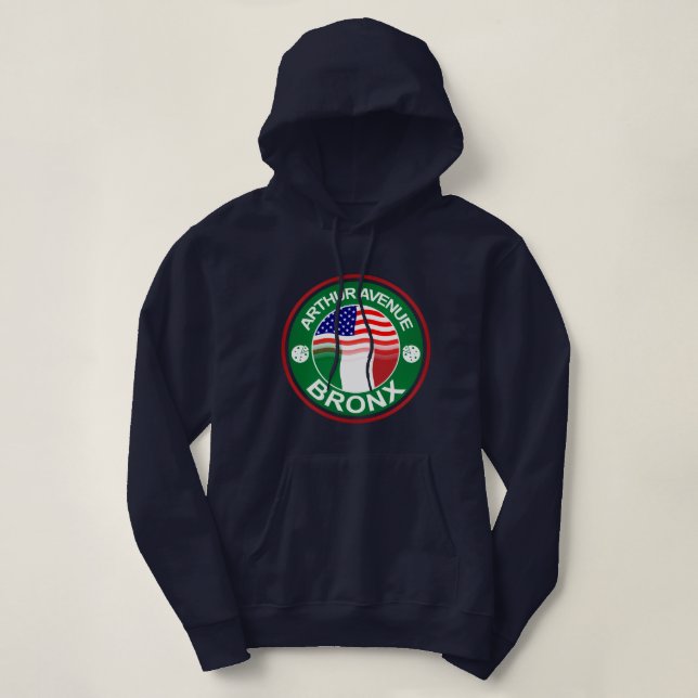 Moletom Hoodie americano italiano da avenida Bronx de (Frente do Design)