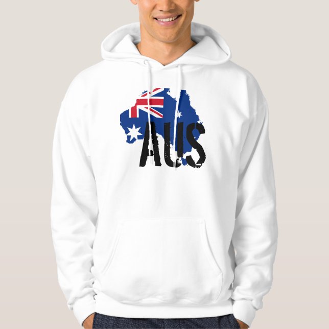 Moletom Hoodie australiano da bandeira (Frente)