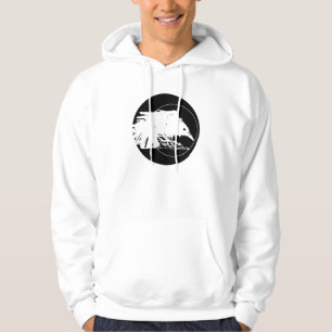 Moletom Hoodie branco do corvo
