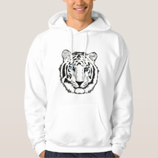 Moletom Hoodie branco do tigre