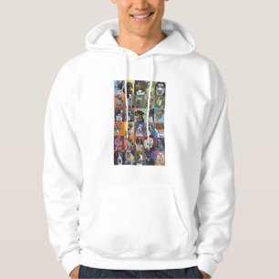 Moletom Hoodie canino dos homens da série do retrato
