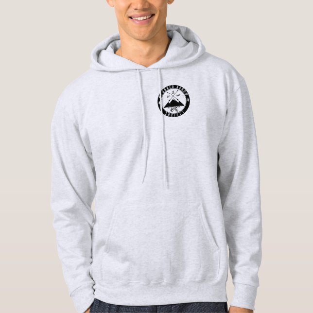 Moletom Hoodie cinzento (Frente)