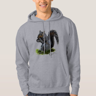 Moletom Hoodie cinzento do esquilo dos miúdos