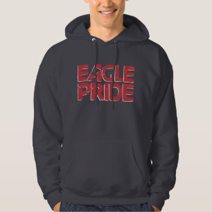 Moletom Hoodie cinzento escuro do orgulho de Eagle
