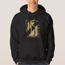 Hoodie com design de cobra ouro "não seu"