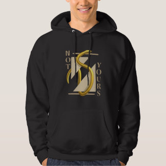 Moletom Hoodie com design de cobra ouro "não seu"