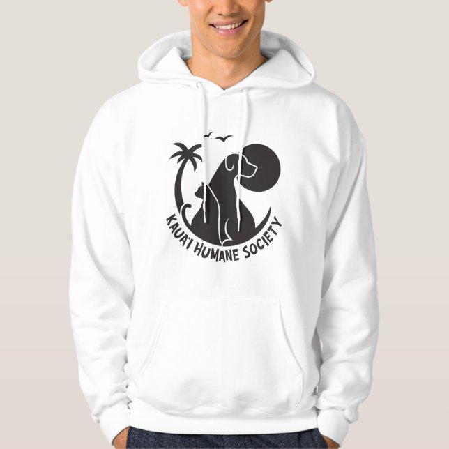 Moletom Hoodie com logotipo preto KHS (Frente)
