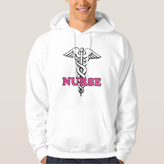 Moletom Hoodie cor-de-rosa da enfermeira
