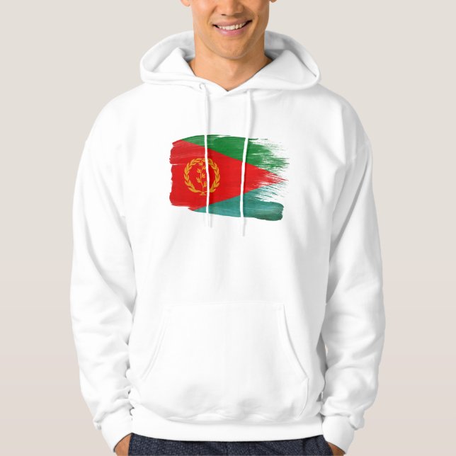 Moletom Hoodie da bandeira de Eritrea (Frente)