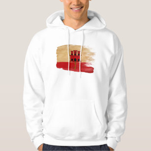 Moletom Hoodie da bandeira de Gibraltar