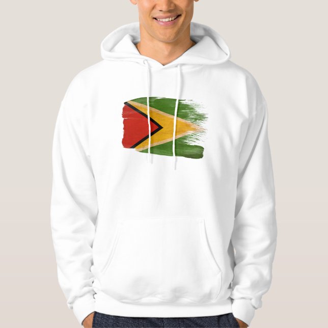 Moletom Hoodie da bandeira de Guyana (Frente)