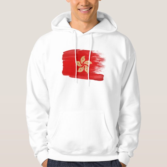Moletom Hoodie da bandeira de Hong Kong (Frente)