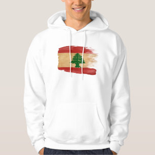 Moletom Hoodie da bandeira de Líbano