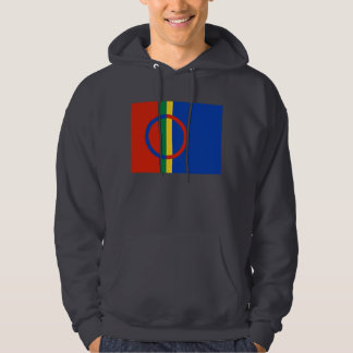 Moletom Hoodie da bandeira de Sami (cinza escuro)