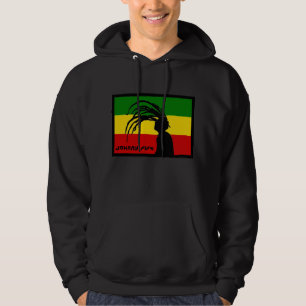 Moletom hoodie da bandeira do pífano de johnny do rasta