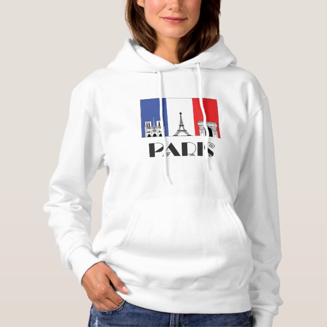 Moletom Hoodie da Paris das senhoras (Frente)