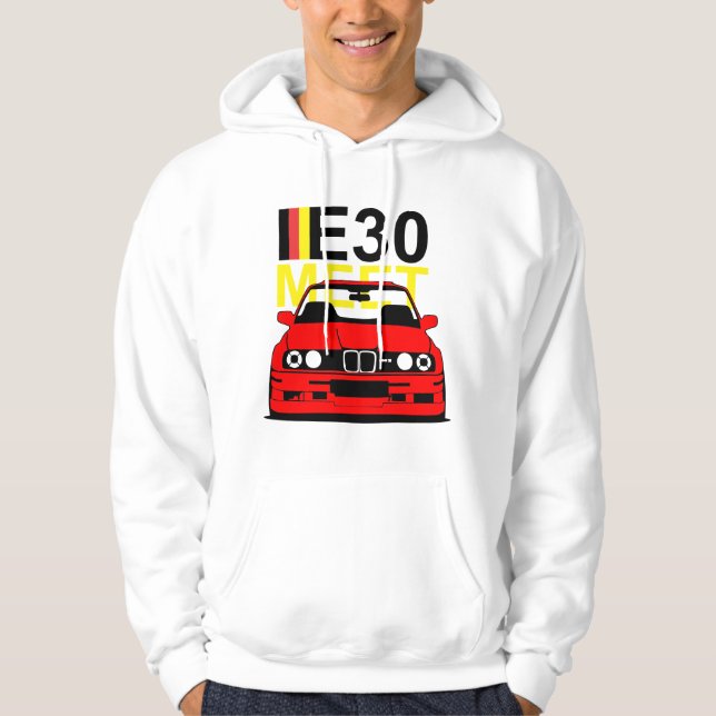 Moletom Hoodie da reunião de BMW E30 (Frente)
