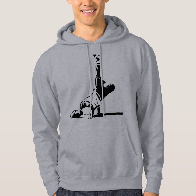 Moletom Hoodie da silhueta de BBoy (Frente)