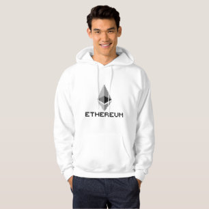 Moletom Hoodie de 8 bits do logotipo   de Ethereum ETH