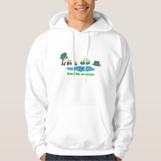 Moletom Hoodie de acampamento das aventuras verdes do