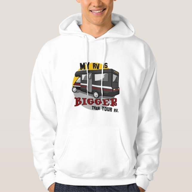 Moletom Hoodie de acampamento engraçado do rv (Frente)