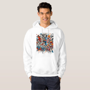 Moletom Hoodie de Arte de Basquete - Juro desportivo Negri