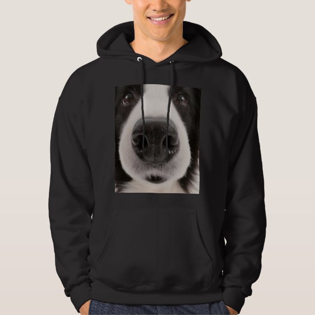 Moletom Hoodie de border collie (Frente)