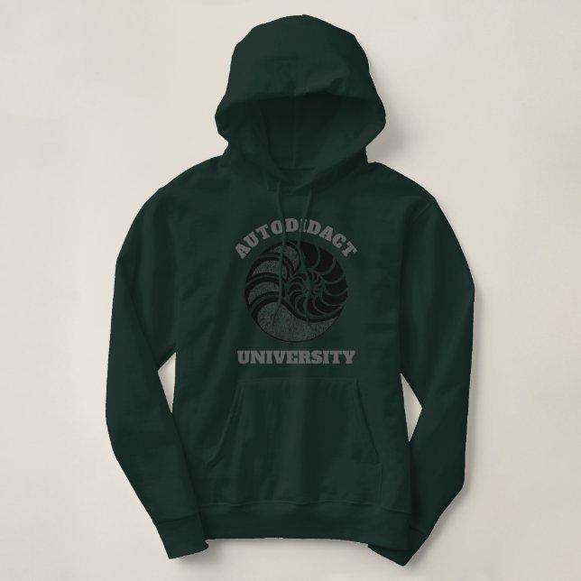 Moletom Hoodie de camisola da Universidade Autodidact (Frente do Design)