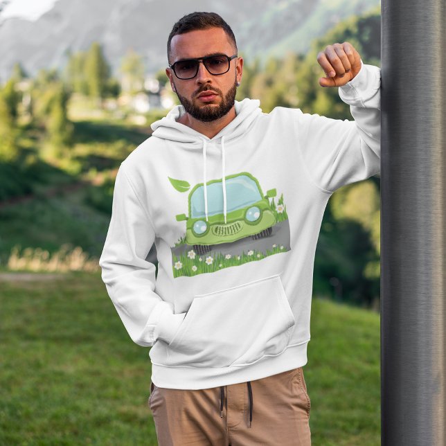 Moletom Hoodie De Carro Verde Bonito (Criador carregado)
