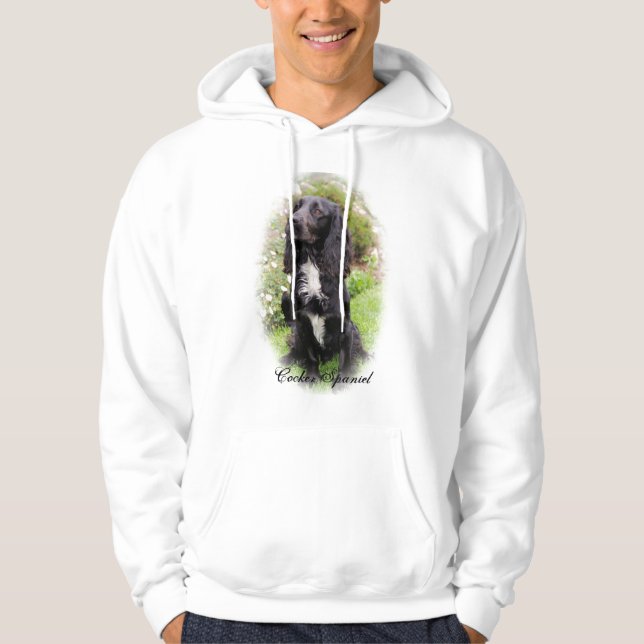 Moletom Hoodie de cocker spaniel (Frente)