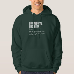 Moletom Hoodie de definição de Engenheiro biomédico hilári