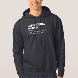 Moletom Hoodie de definição de trabalhador agrícola