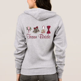 Moletom Hoodie de Festa de casamento do BRIDE de EQUIPE Pe